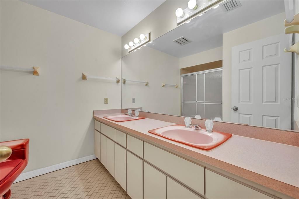 Bathroom, Dual Sink Vanities, Glass Shower, Interior