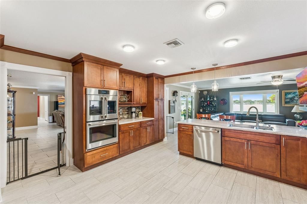 Interior, Kitchen, Pendant Lights, Stainless Steel Appliances