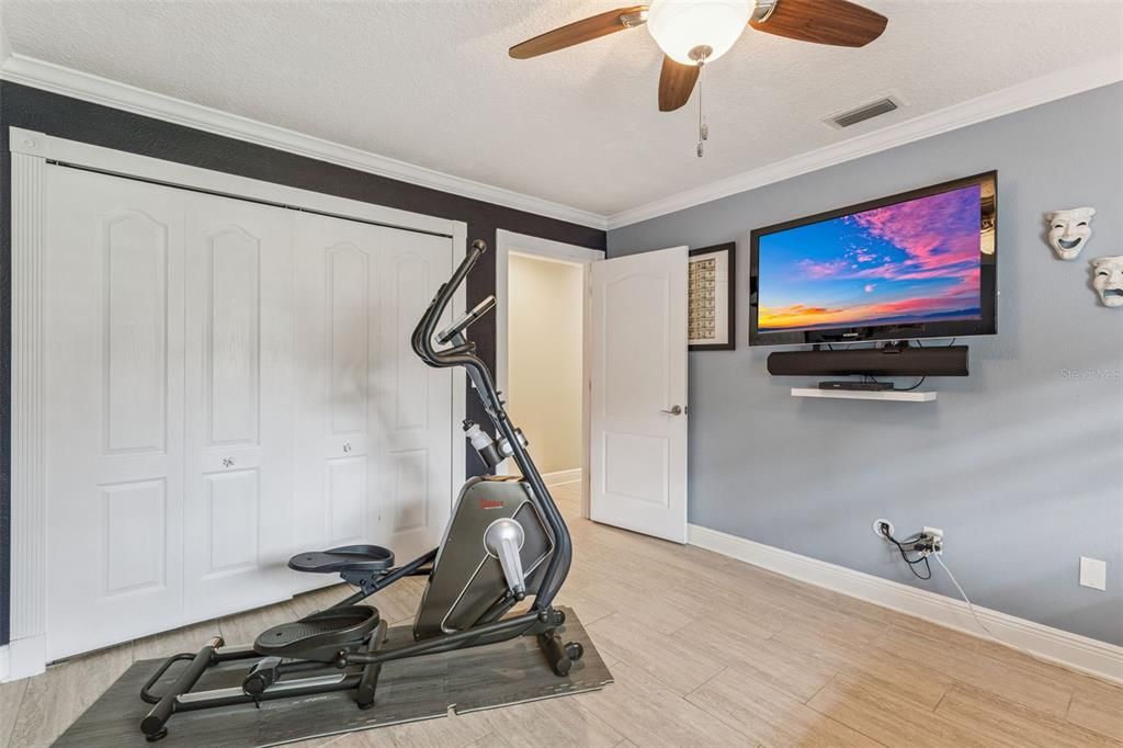 Fitness Equipment, Interior, Wood Texture Flooring