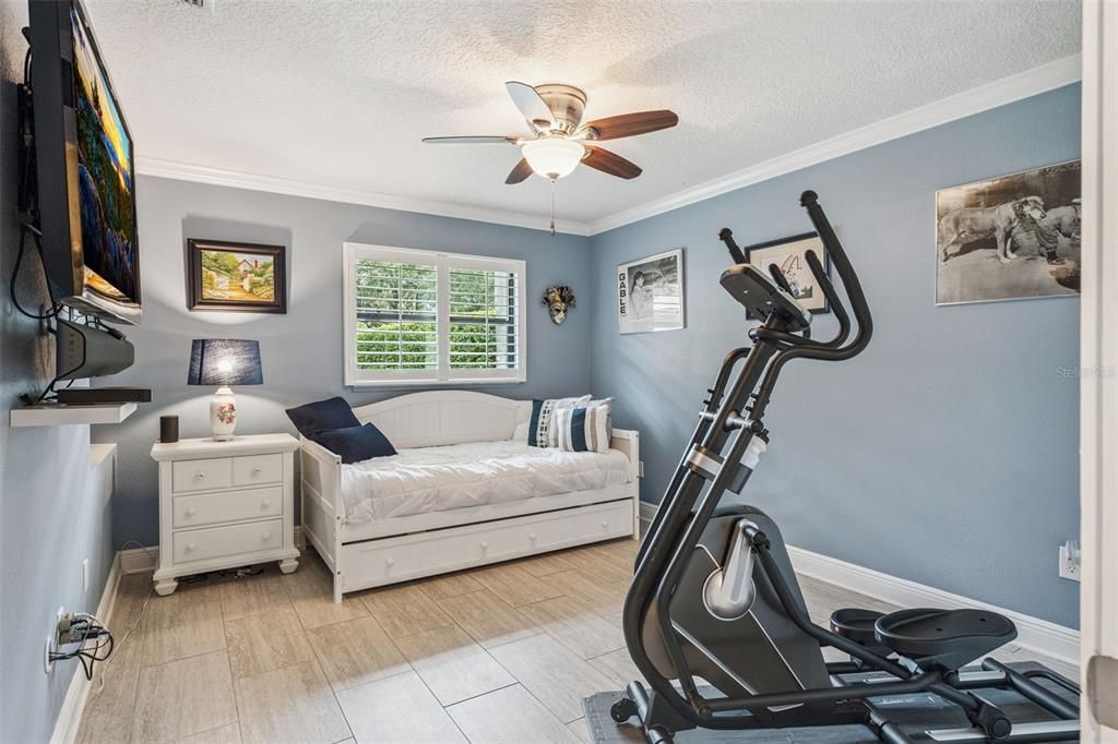 Bedroom, Fitness Equipment, Interior, Wood Texture Flooring