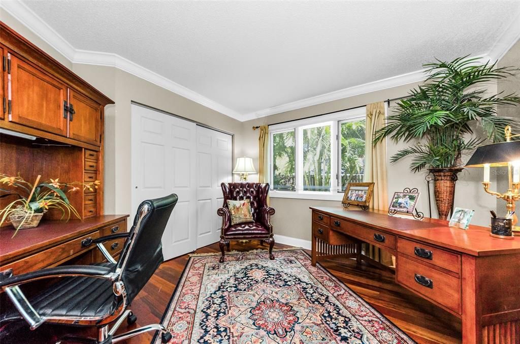 Home Office, Interior, Wood Texture Flooring