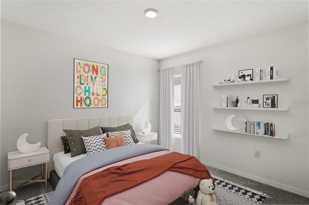 Bedroom, Interior, Recessed Lighting