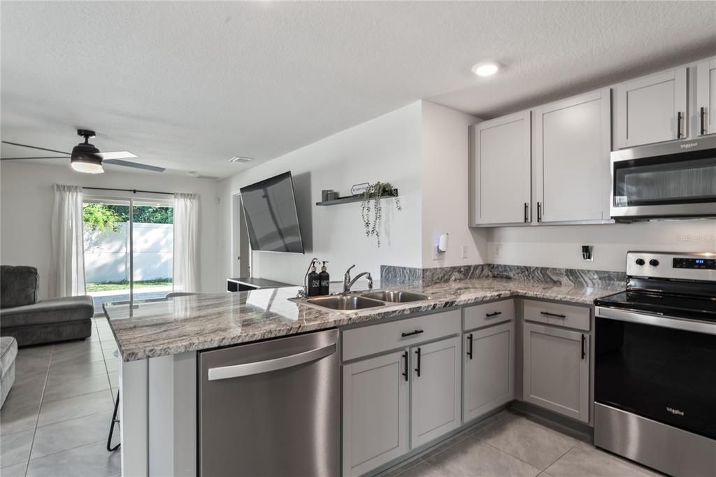 Interior, Kitchen, Recessed Lighting, Stainless Steel Appliances