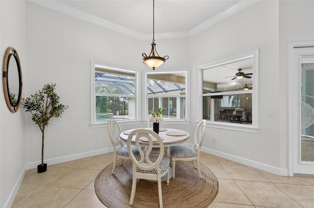 Dining room, Interior, Pendant Lights, Sun Room