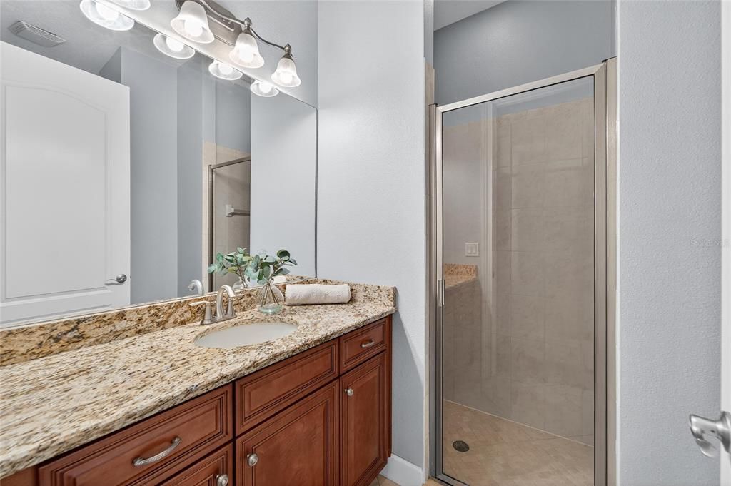 Bathroom, Dual Sink Vanities, Glass Shower, Interior