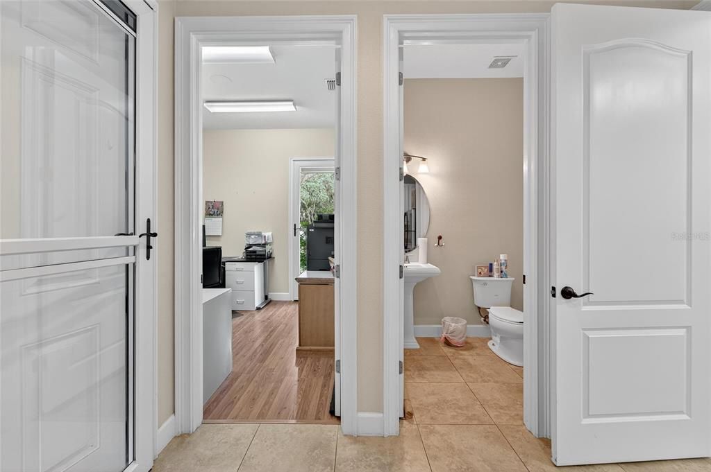 Bathroom, Interior, Wood Texture Flooring