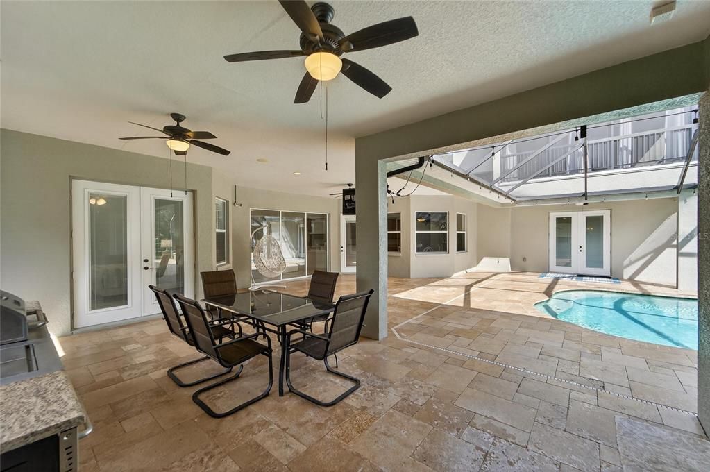 Dining room, Glass Ceilings, Interior, Pool, Sun Room