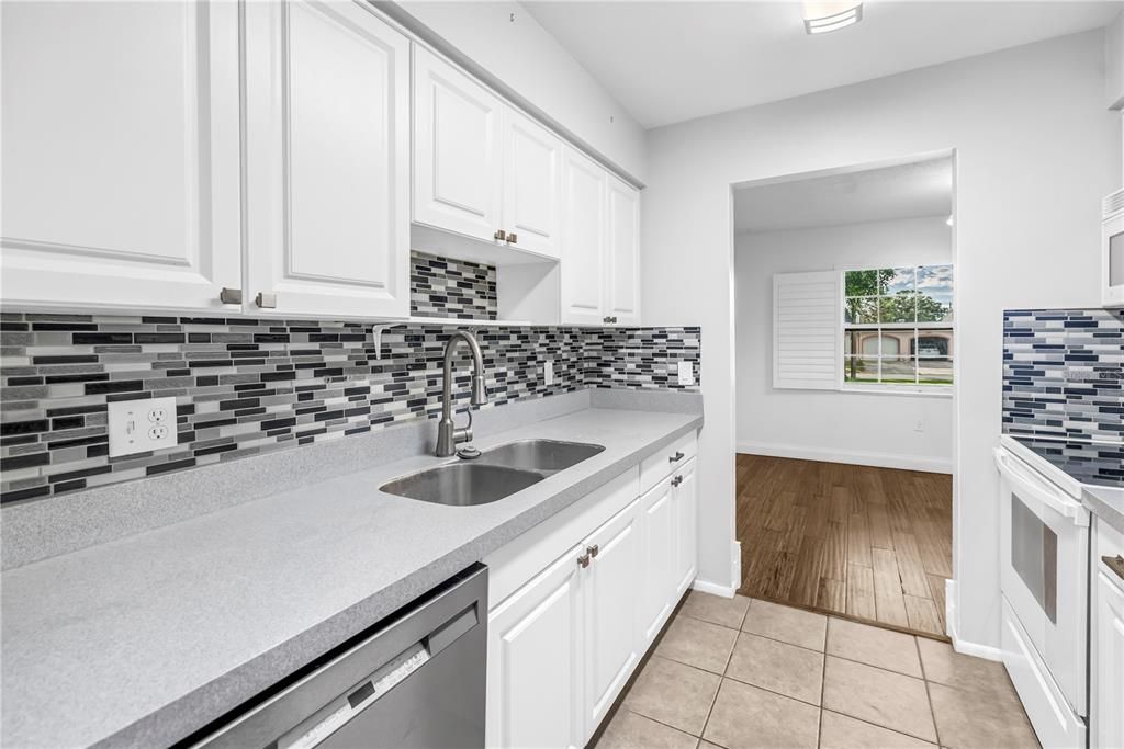 Interior, Kitchen, Wood Texture Flooring