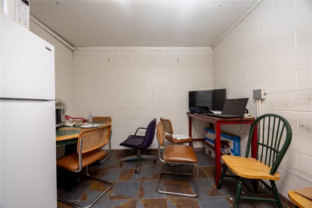 Home Office, Interior, Stone Walls