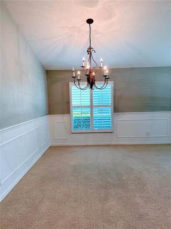 Chandelier, Empty room, Interior