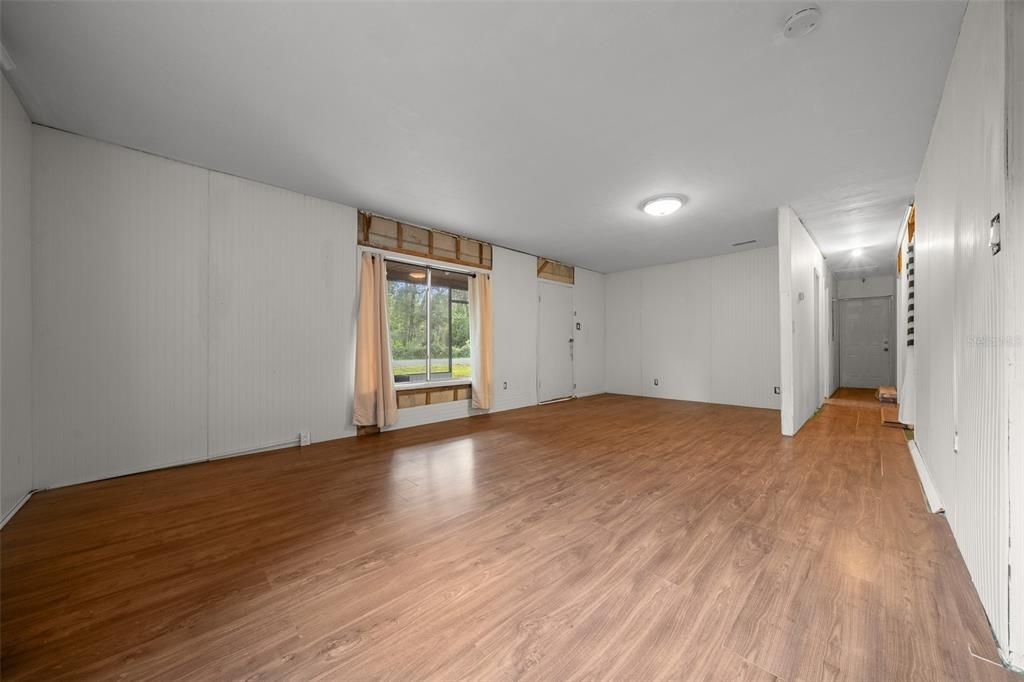 Empty room, Interior, Wood Texture Flooring