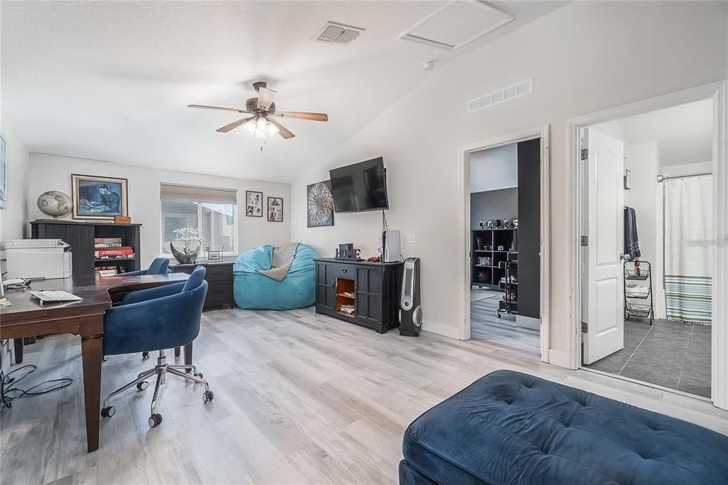 Home Office, Interior, Wood Texture Flooring