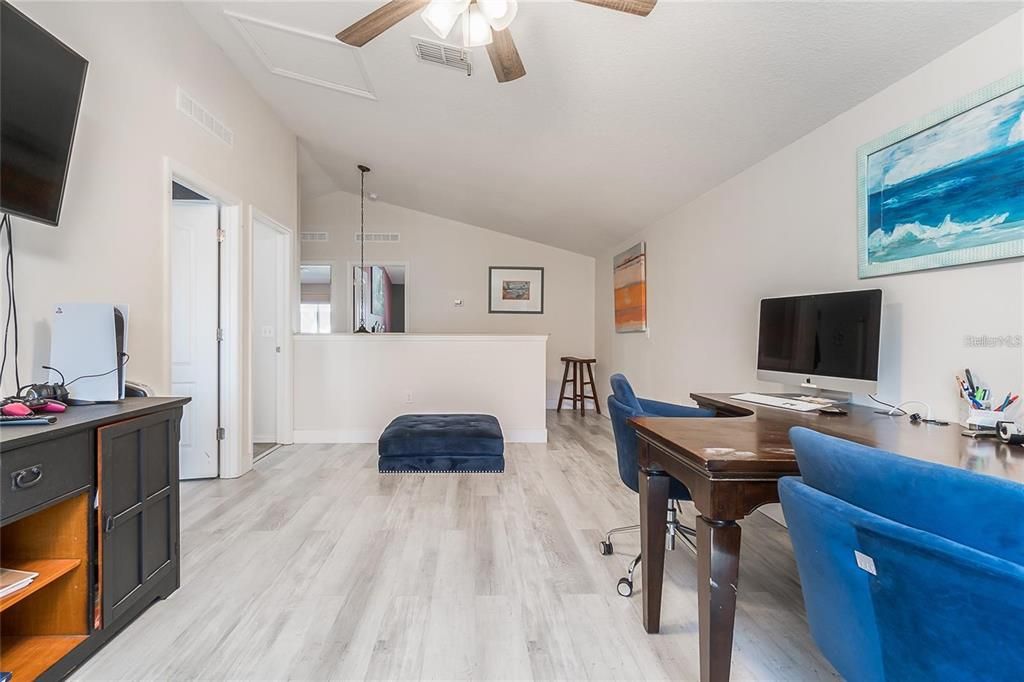 Home Office, Interior, Wood Texture Flooring