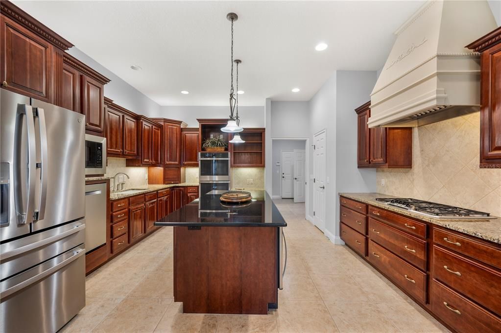 Interior, Kitchen, Pendant Lights, Recessed Lighting, Stainless Steel Appliances