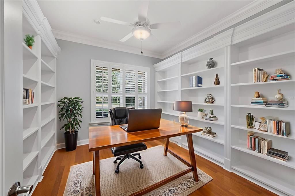 Home Office, Interior, Wood Texture Flooring
