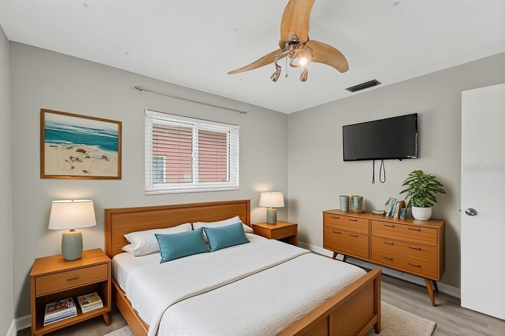 Bedroom, Interior, Wood Texture Flooring
