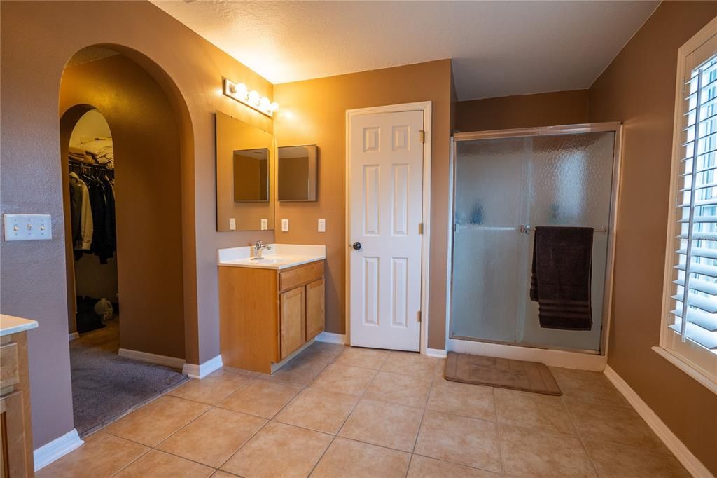 Bathroom, Dual Sink Vanities, Glass Shower, Interior