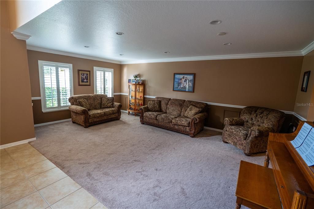Interior, Living room, Recessed Lighting