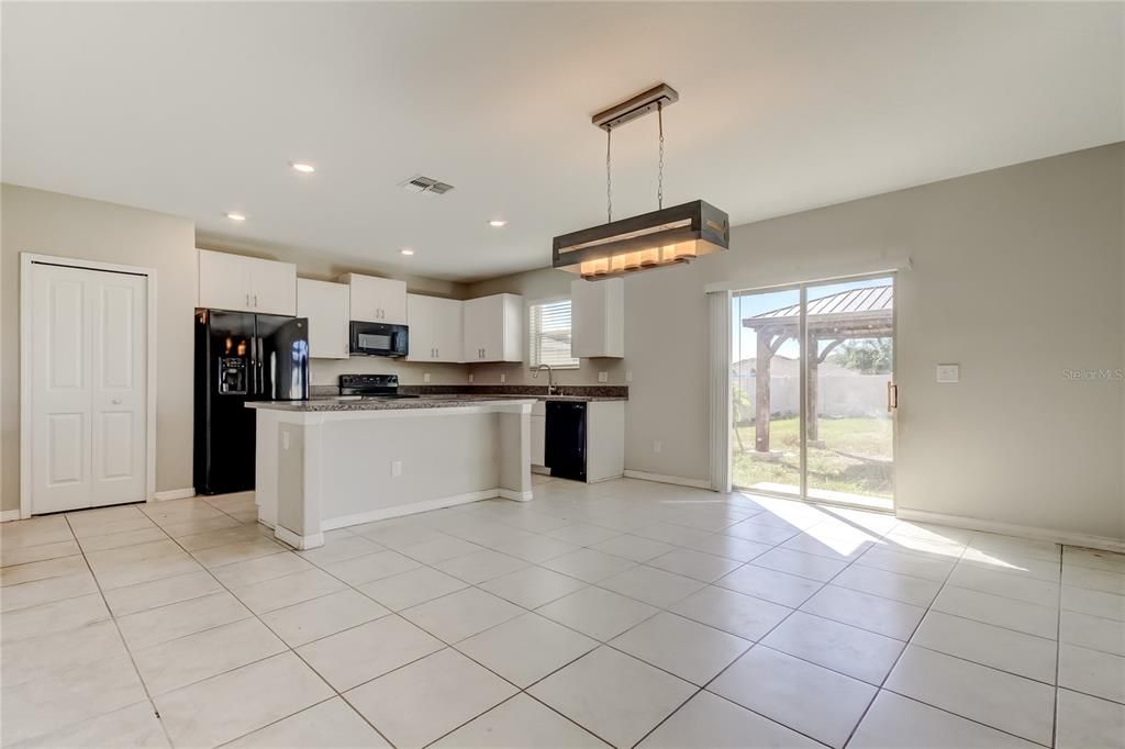 Interior, Kitchen, Pendant Lights, Recessed Lighting, Stainless Steel Appliances
