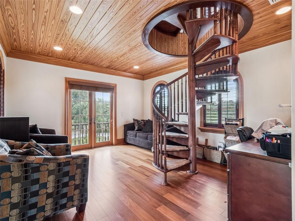 Interior, Recessed Lighting, Wooden Ceilings, Wood Texture Flooring