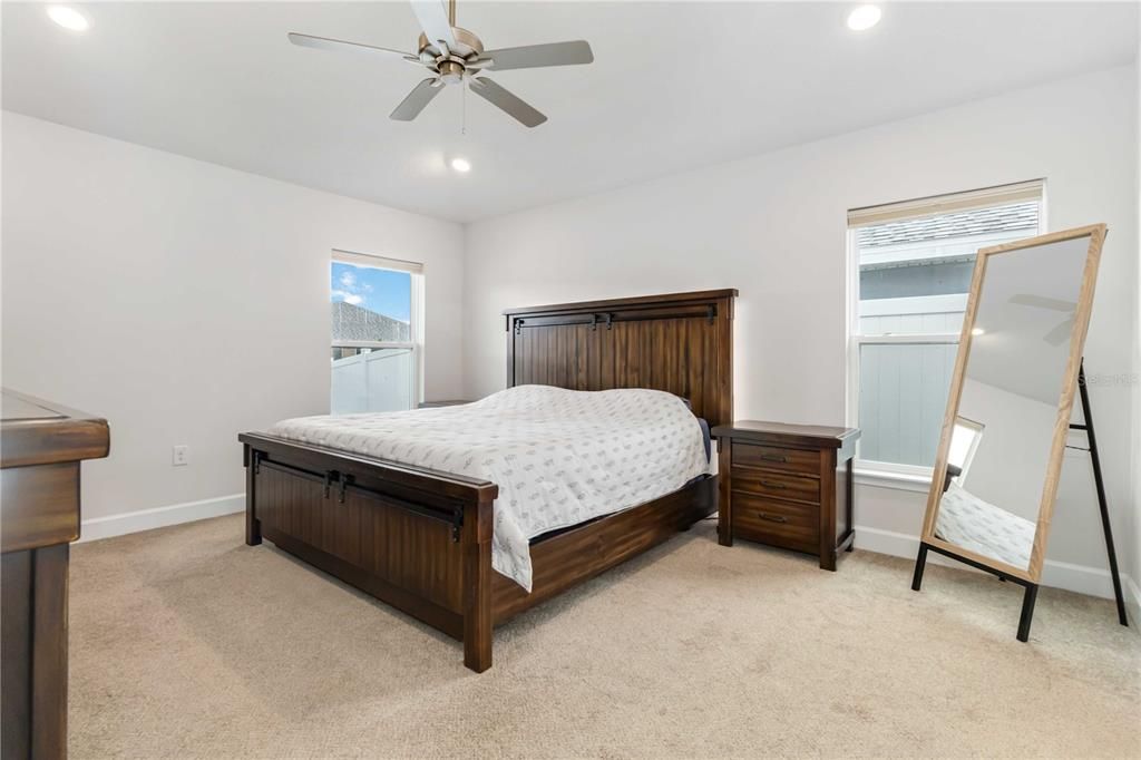 Bedroom, Interior, Recessed Lighting