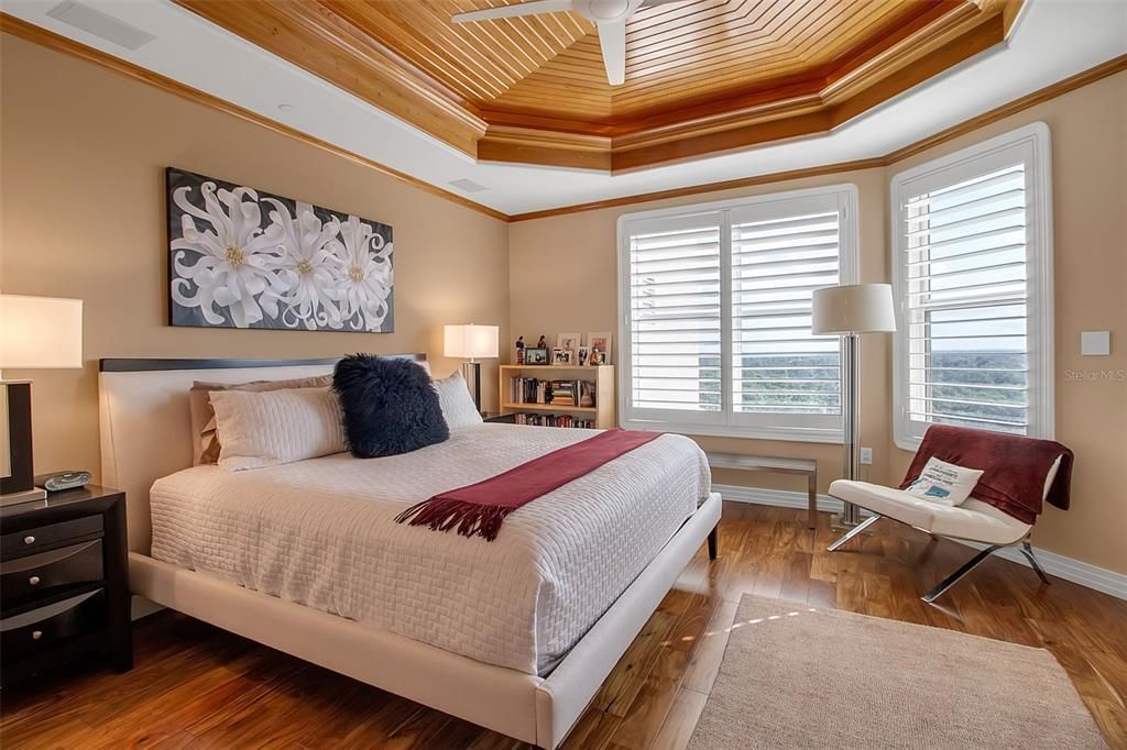 Bedroom, Interior, Wooden Ceilings, Wood Texture Flooring