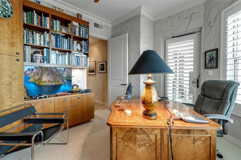 Home Office, Interior, Marble Walls
