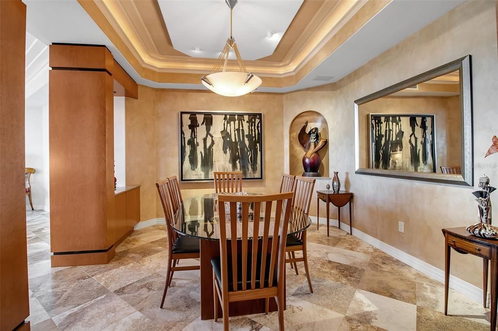 Dining room, Interior, Pendant Lights