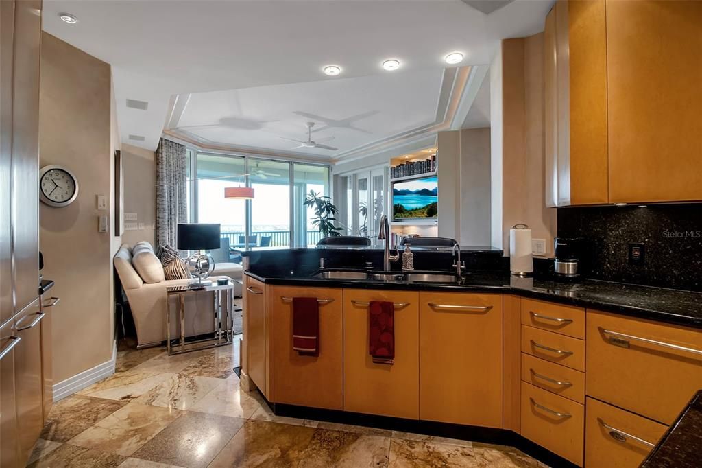 Interior, Kitchen, Living room, Recessed Lighting, Water
