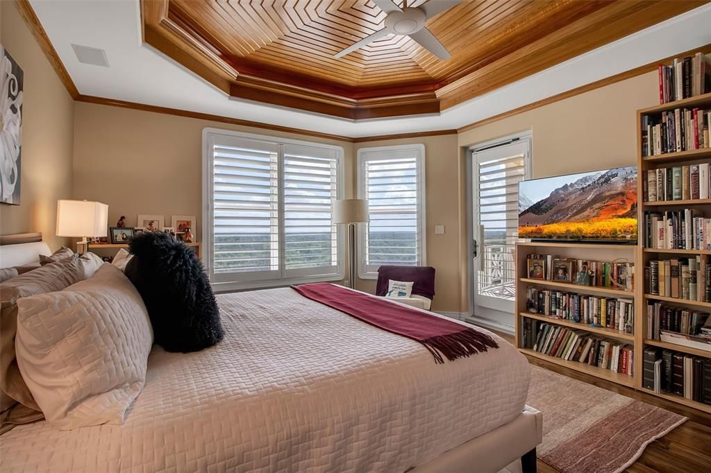 Bedroom, Interior, Wooden Ceilings, Wood Texture Flooring