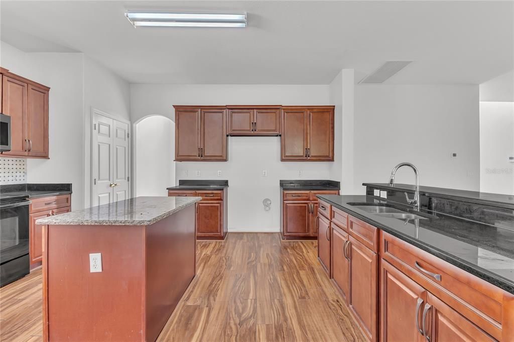 Interior, Kitchen, Wood Texture Flooring