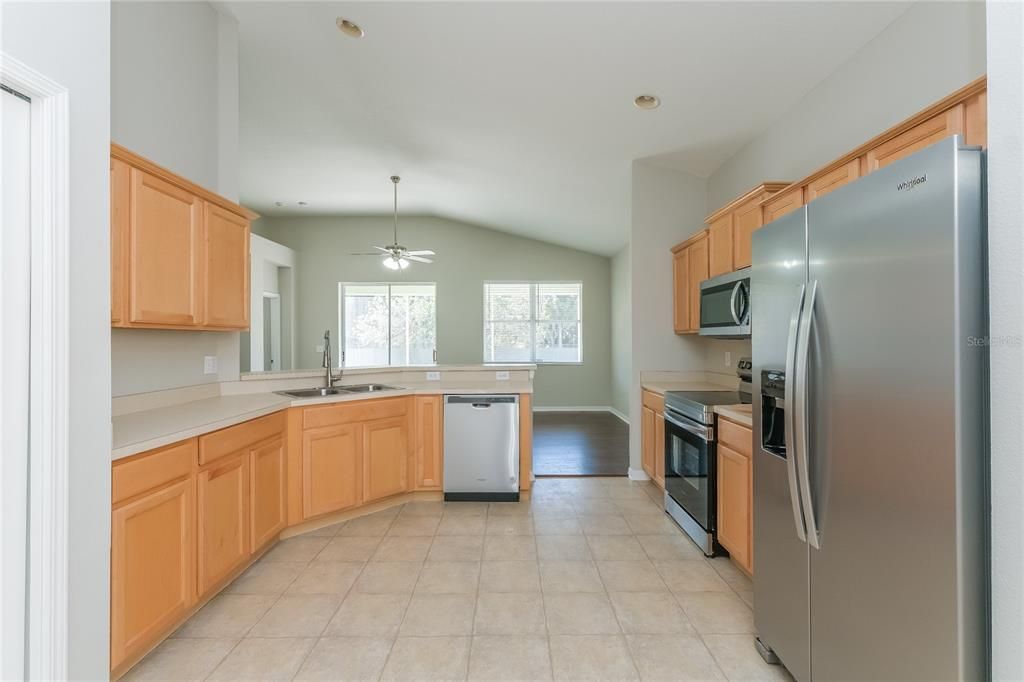 Interior, Kitchen, Recessed Lighting, Stainless Steel Appliances