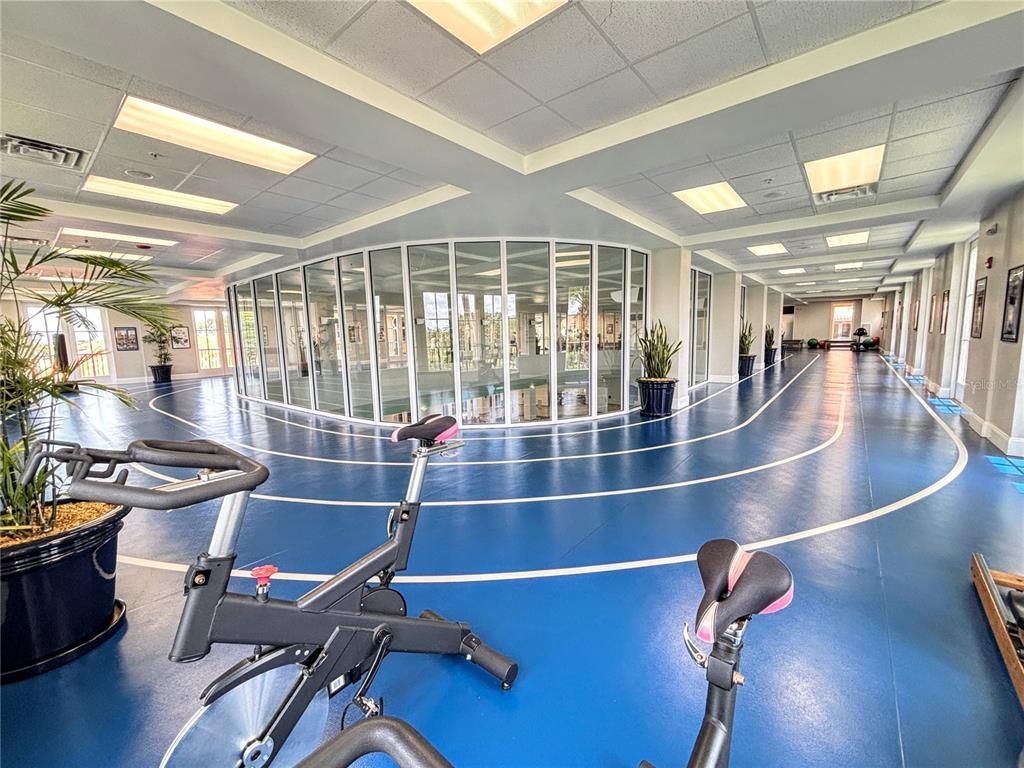 Fitness Equipment, Interior, Recessed Lighting