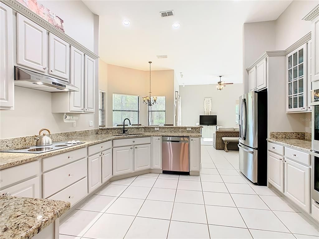Chandelier, Interior, Kitchen, Recessed Lighting