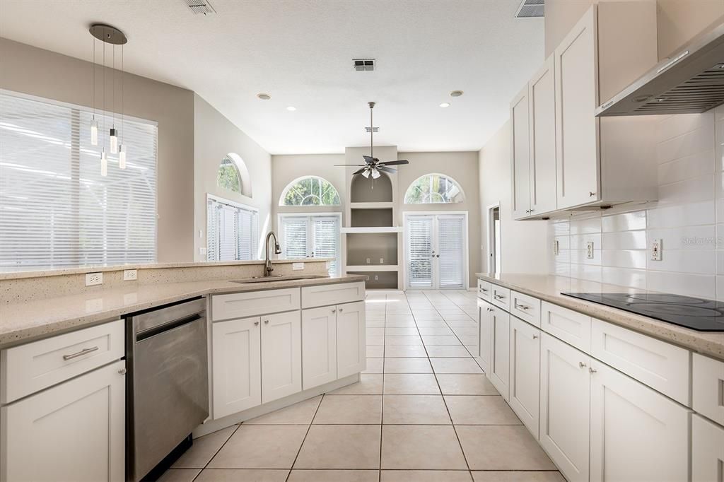 Interior, Kitchen, Pendant Lights, Recessed Lighting