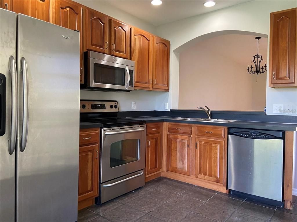 Interior, Kitchen, Recessed Lighting, Stainless Steel Appliances
