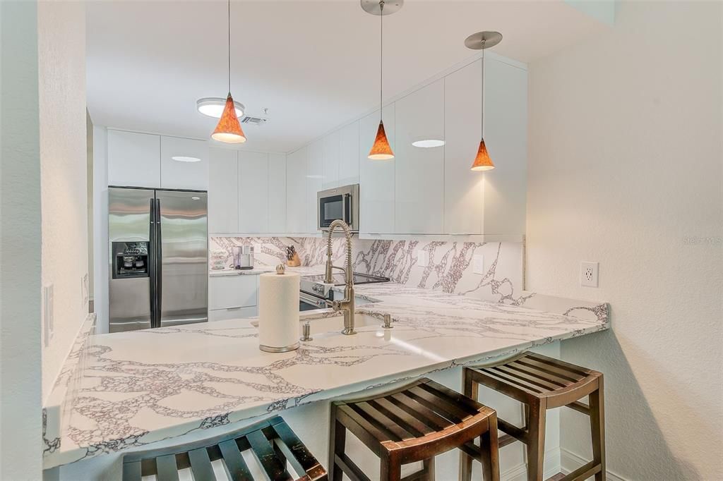 Interior, Kitchen, Pendant Lights, Stainless Steel Appliances