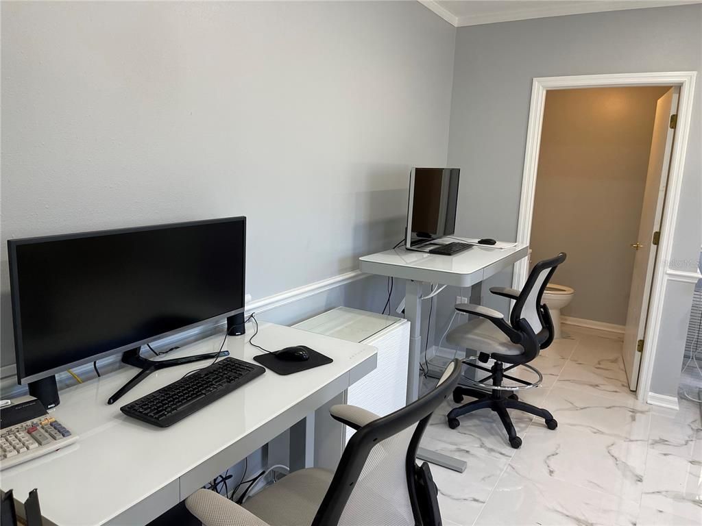 Home Office, Interior, Marble