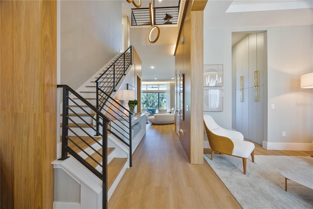 Interior, Recessed Lighting, Wood Texture Flooring