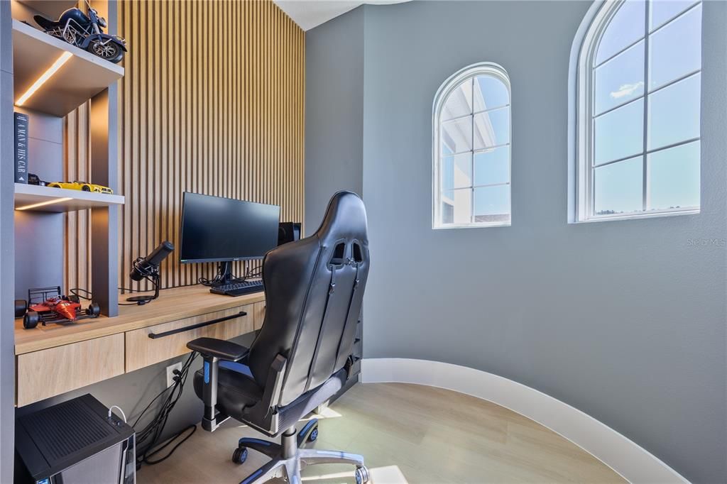 Home Office, Interior, Wood Texture Flooring