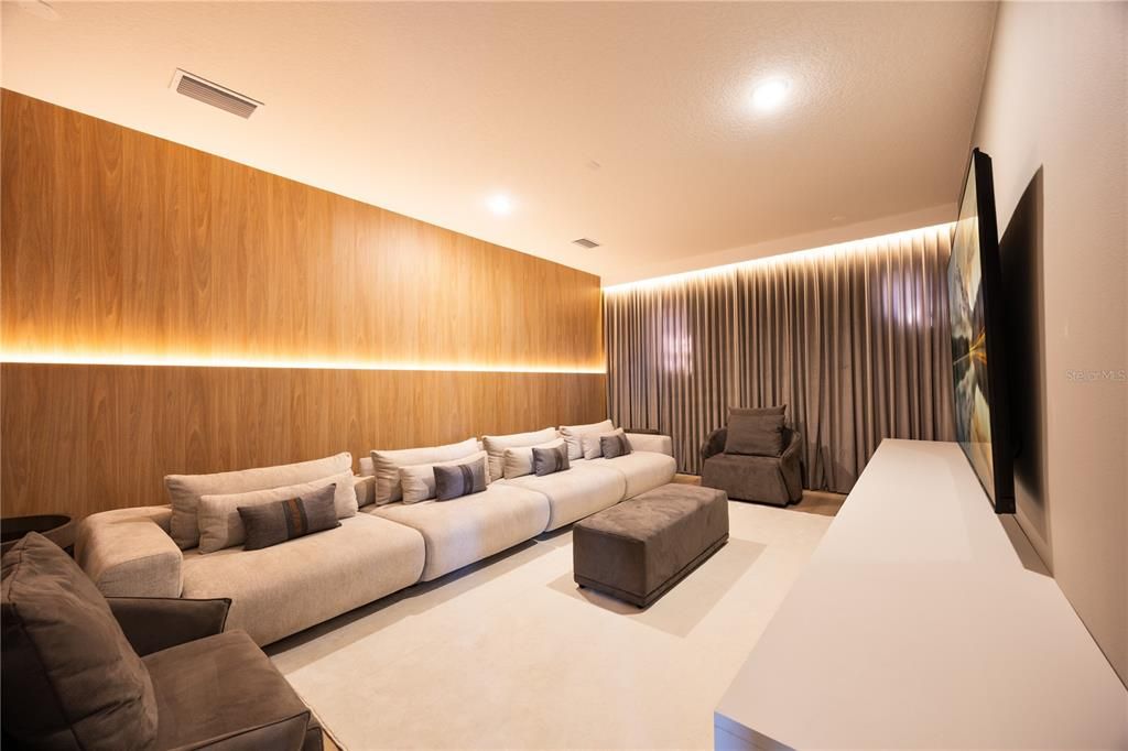Interior, Recessed Lighting, Theatre Room