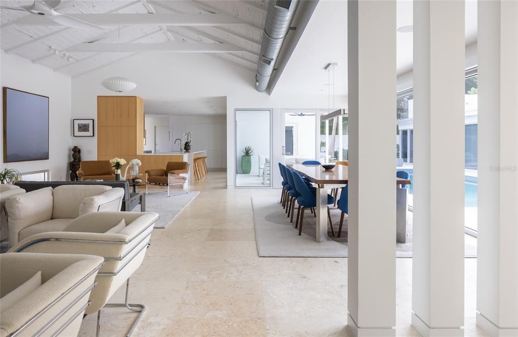 Dining room, Interior, Kitchen, Living room, Pendant Lights