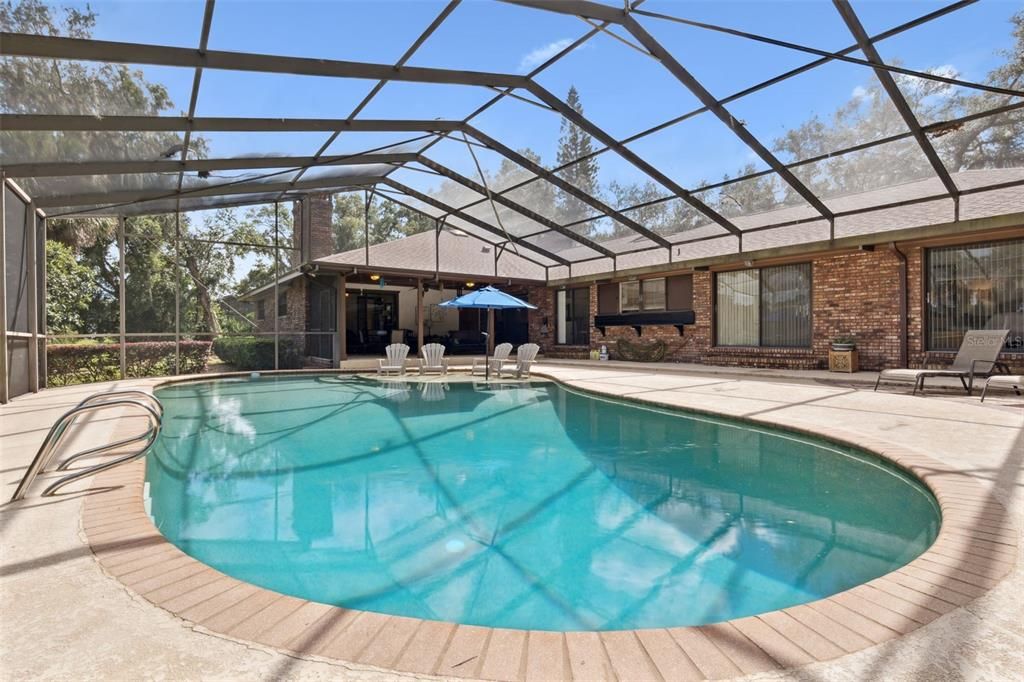 Glass Ceilings, Interior, Pool, Stone Walls, Sun Room