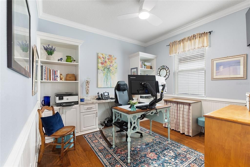 Home Office, Interior, Wood Texture Flooring