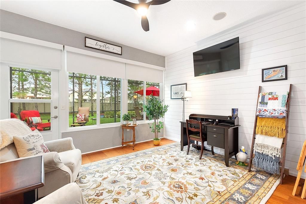 Home Office, Interior, Wood Texture Flooring