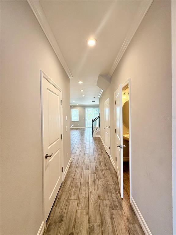 Interior, Recessed Lighting, Wood Texture Flooring