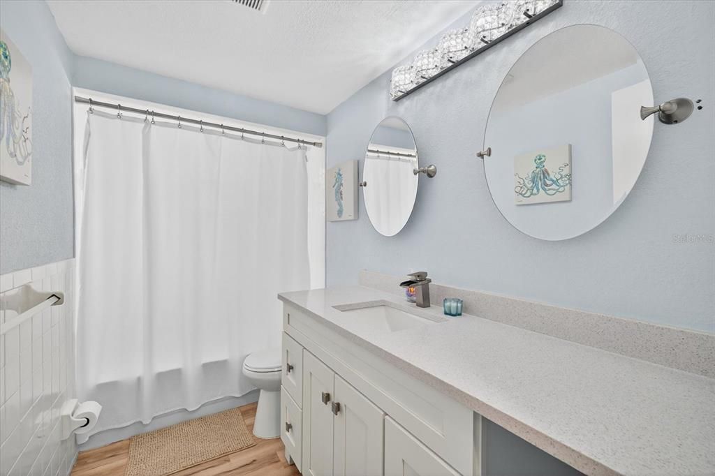 Bathroom, Interior, Wood Texture Flooring