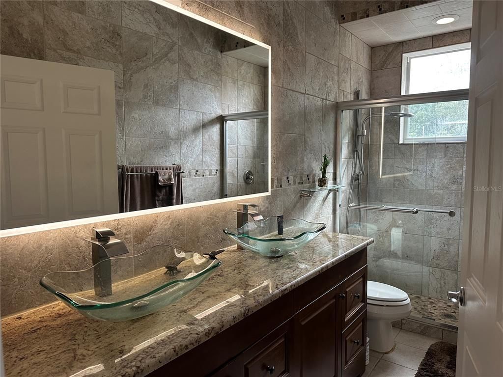 Bathroom, Glass Shower, Interior