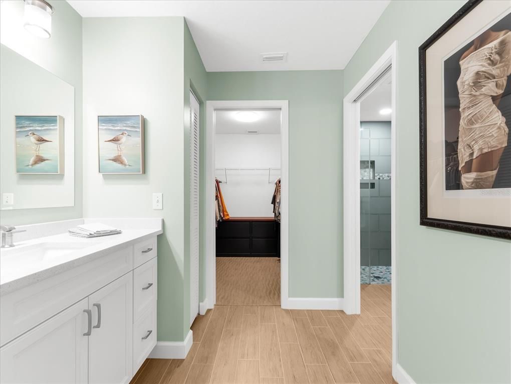 Bathroom, Interior, Wood Texture Flooring