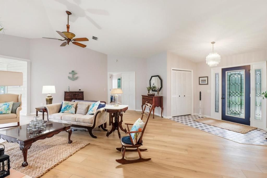 Chandelier, Interior, Living room, Wood Texture Flooring